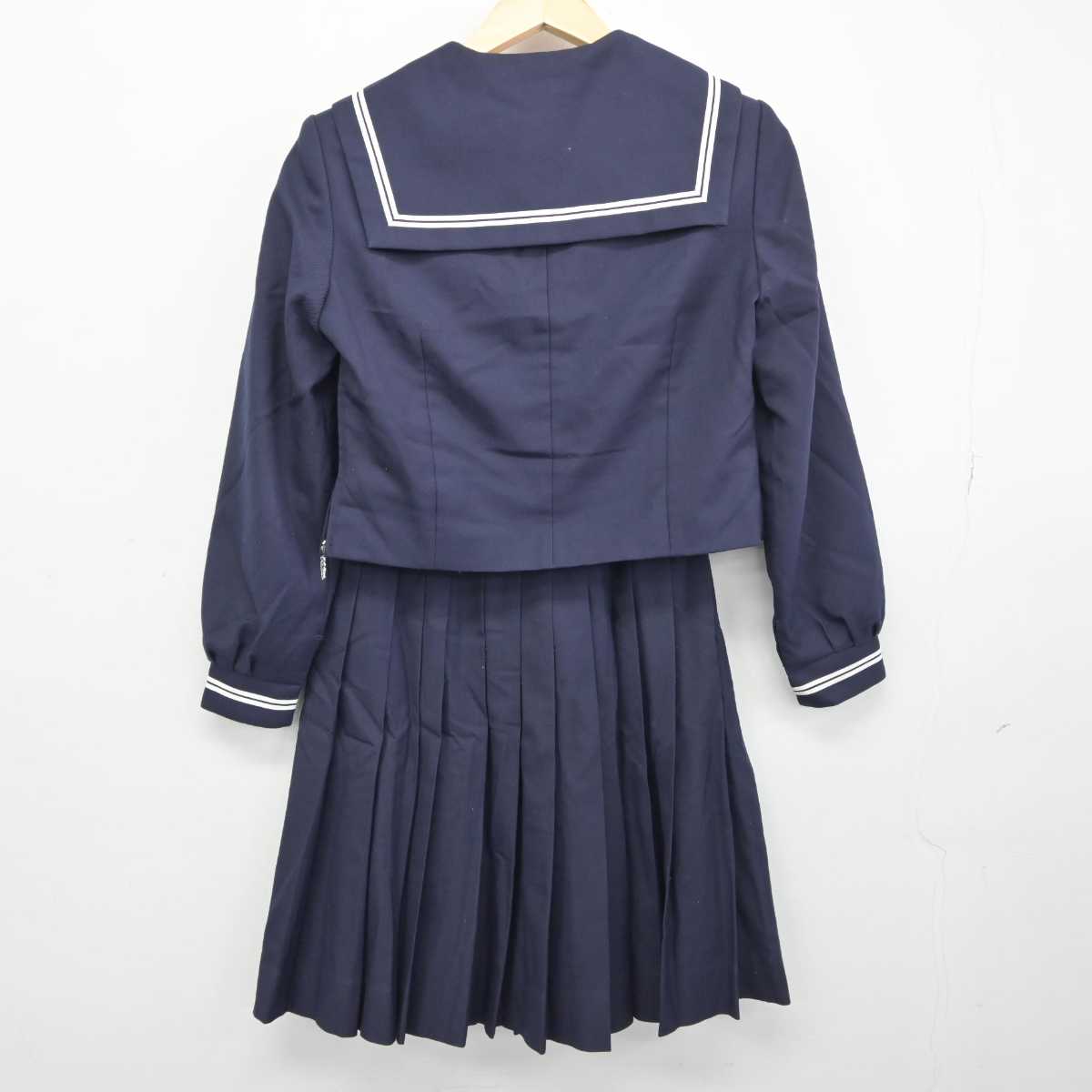 【中古】北海道 小樽市立菁園中学校 女子制服 3点 (セーラー服・スカート) sf045352