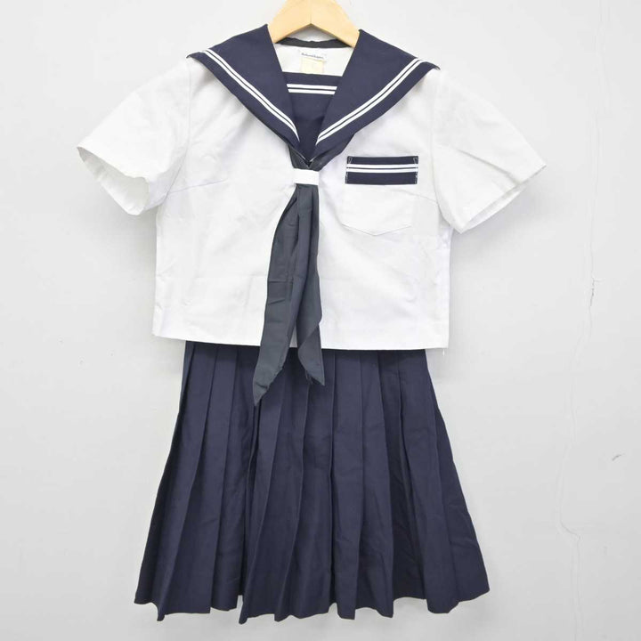 中古】北海道 小樽市立菁園中学校 女子制服 3点 (セーラー服・スカート