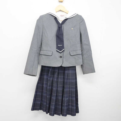 【中古】福岡県 照曜館中学校 女子制服 4点 (ブレザー・シャツ・スカート) sf045383