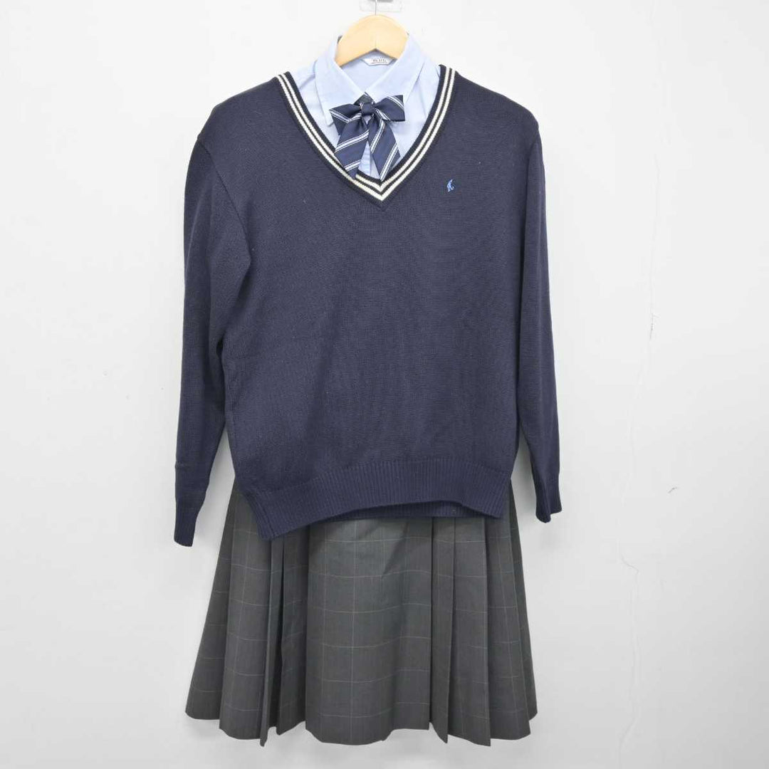 【中古】奈良県 香芝高等学校 女子制服 5点 (ブレザー・ニット・シャツ・スカート) sf045389 | 中古制服通販パレイド