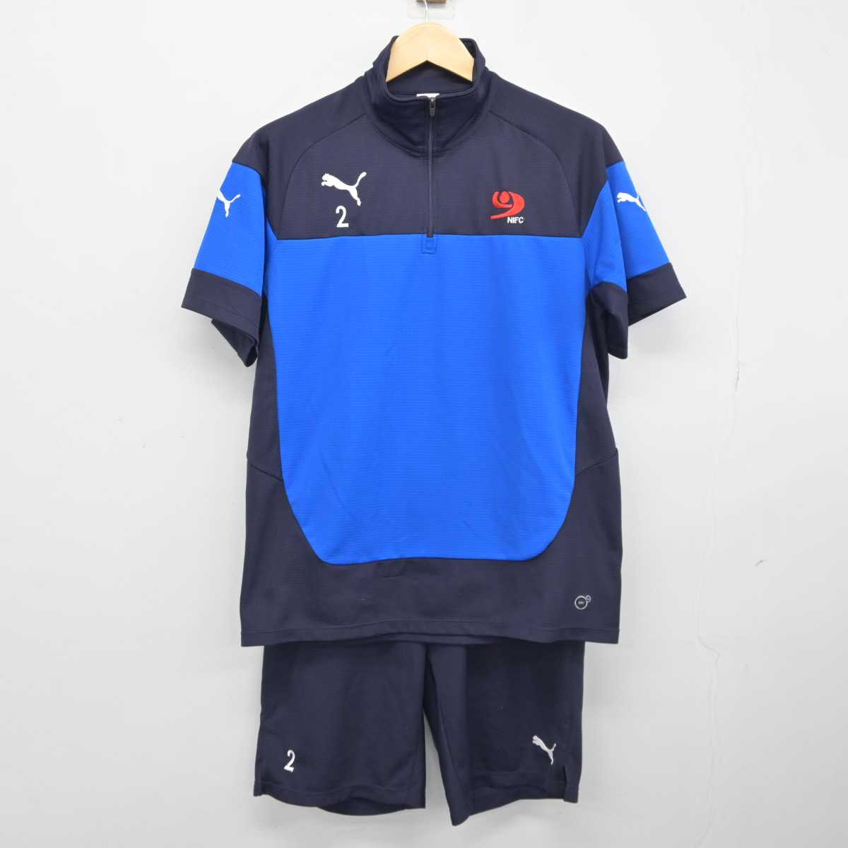 【中古】奈良県 奈良育英中学校高等学校/サッカー部ユニフォーム 男子制服 3点 (部活ユニフォーム 上・部活ユニフォーム 上・部活ユニフォーム 下) sf045398