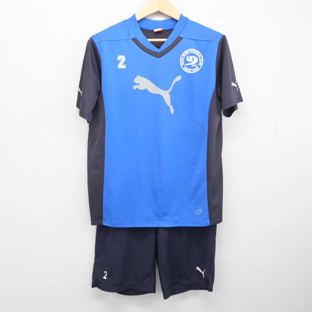 【中古】奈良県 奈良育英中学校高等学校/サッカー部ユニフォーム 男子制服 3点 (部活ユニフォーム 上・部活ユニフォーム 上・部活ユニフォーム 下) sf045398