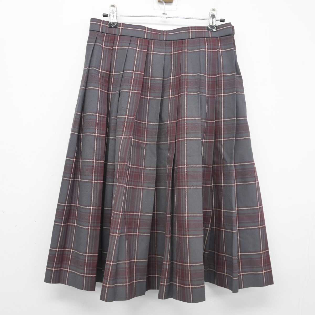 【中古】広島県 尾道市立御調中学校 女子制服 3点 (ニット・シャツ・スカート) sf045405