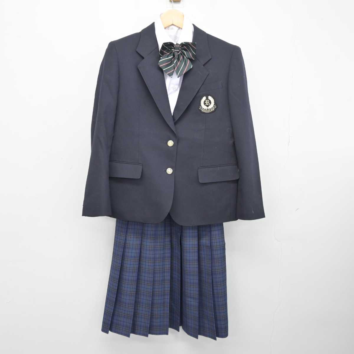 【中古】東京都 足立区立第六中学校 女子制服 4点 (ブレザー・シャツ・スカート) sf045410