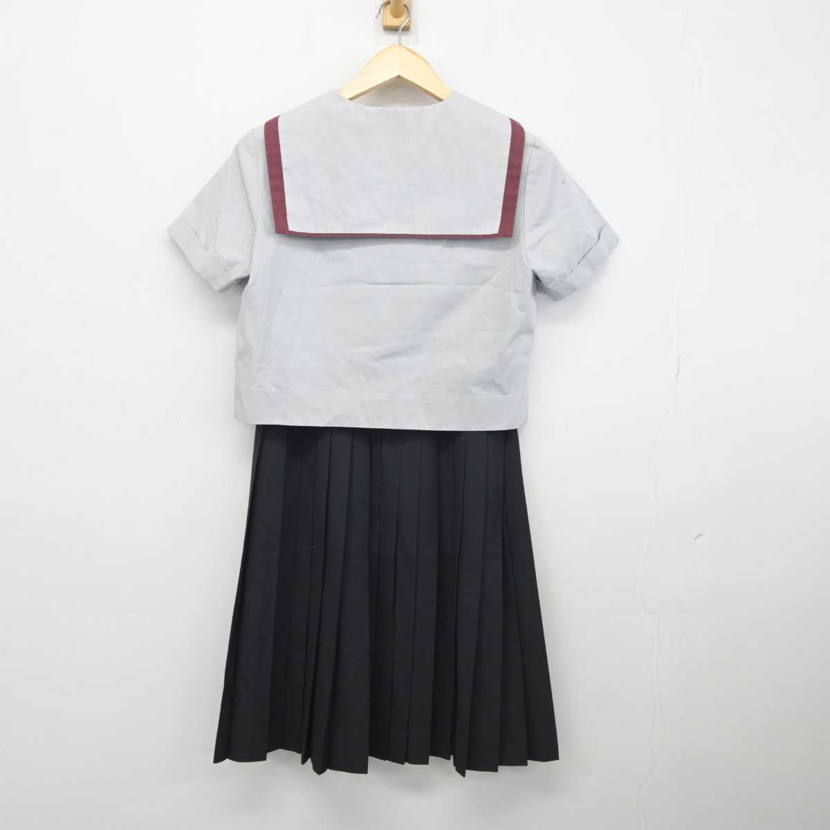 【中古】青森県 五所川原高等学校 女子制服 5点 (セーラー服・スカート) sf045445