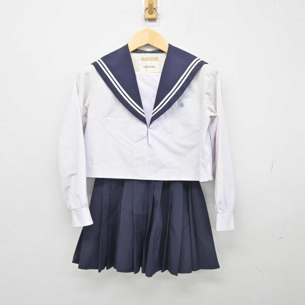 【中古】東京都 中村高等学校 女子制服 2点 (セーラー服・スカート) sf045457