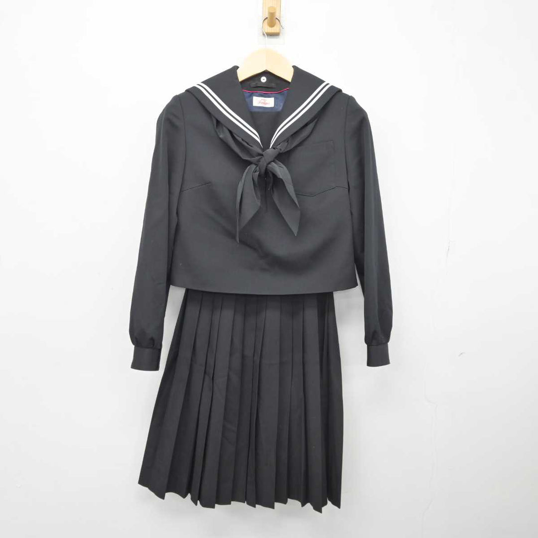 【中古】愛知県 猿投中学校 女子制服 3点 (セーラー服・スカート) sf045462