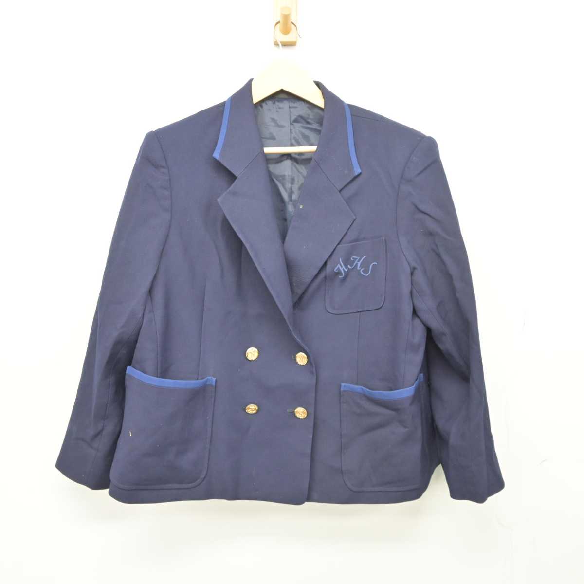 【中古】神奈川県 白山高等学校 女子制服 3点 (ブレザー・スカート) sf045466