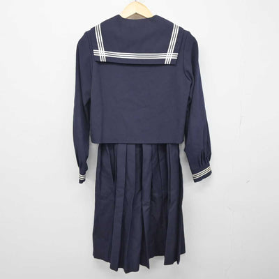 【中古】茨城県 笠間市立稲田中学校 女子制服 2点 (セーラー服・ジャンパースカート) sf045470