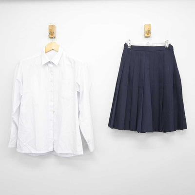 【中古】千葉県 国府台高等学校 女子制服 2点 (シャツ・スカート) sf045487