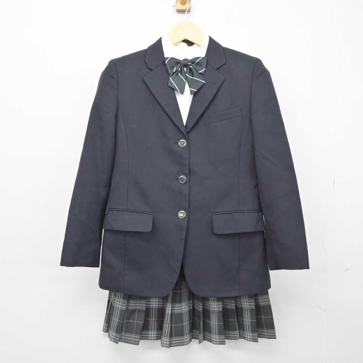 【中古】千葉県 東葉高等学校 女子制服 5点 (ブレザー・シャツ・スカート) sf045488