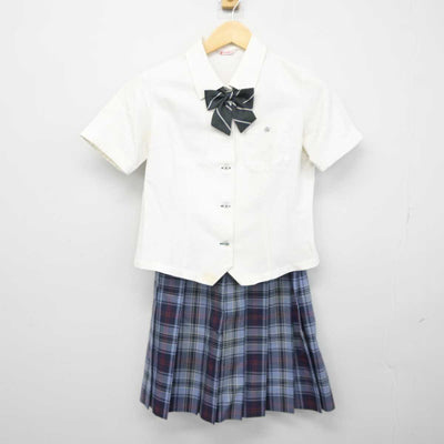 【中古】千葉県 東葉高等学校 女子制服 3点 (シャツ・スカート) sf045489