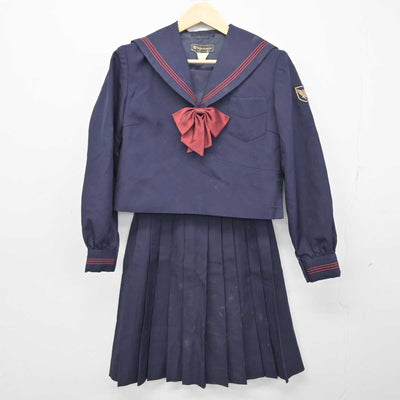 【中古】神奈川県 横浜隼人高等学校 女子制服 3点 (セーラー服・スカート) sf045494