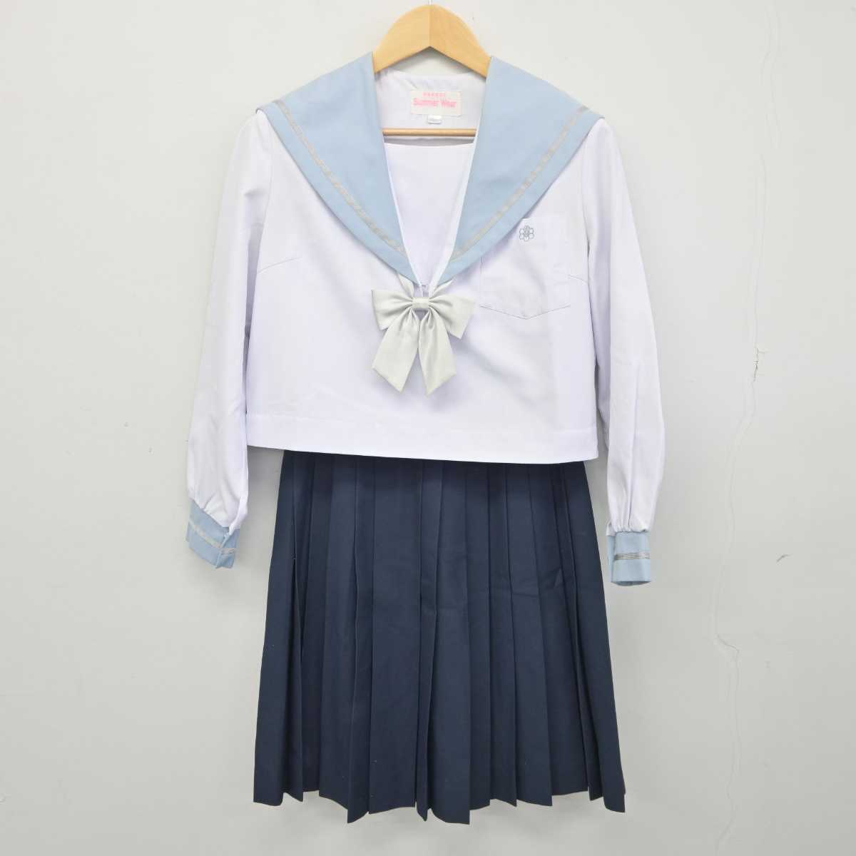 【中古】愛知県 西春高等学校 女子制服 3点 (セーラー服・スカート) sf045499