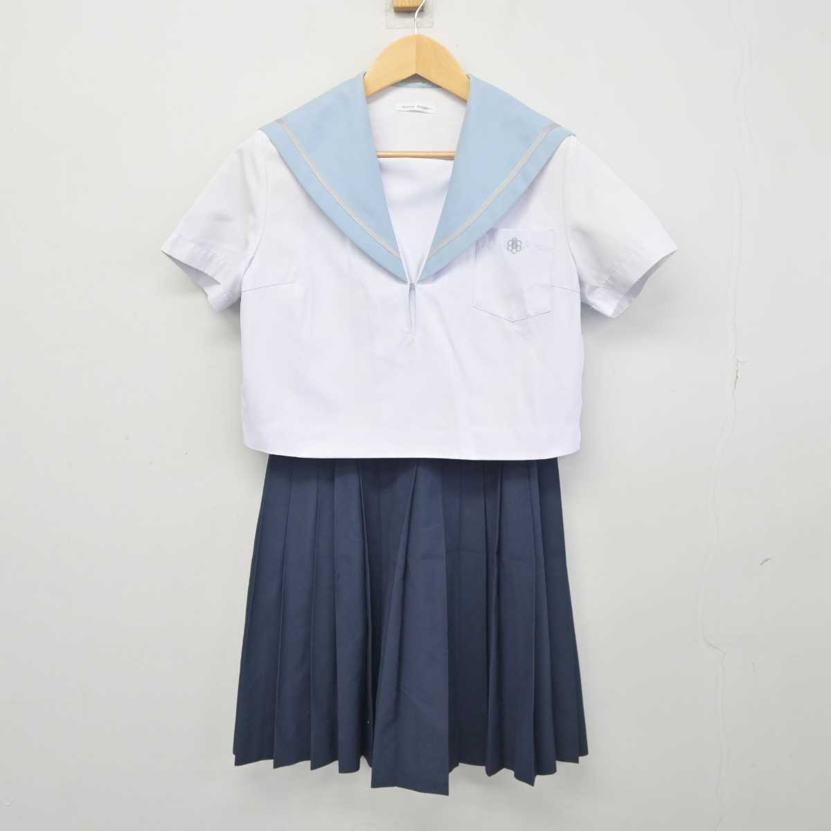 【中古】愛知県 西春高等学校 女子制服 2点 (セーラー服・スカート) sf045500