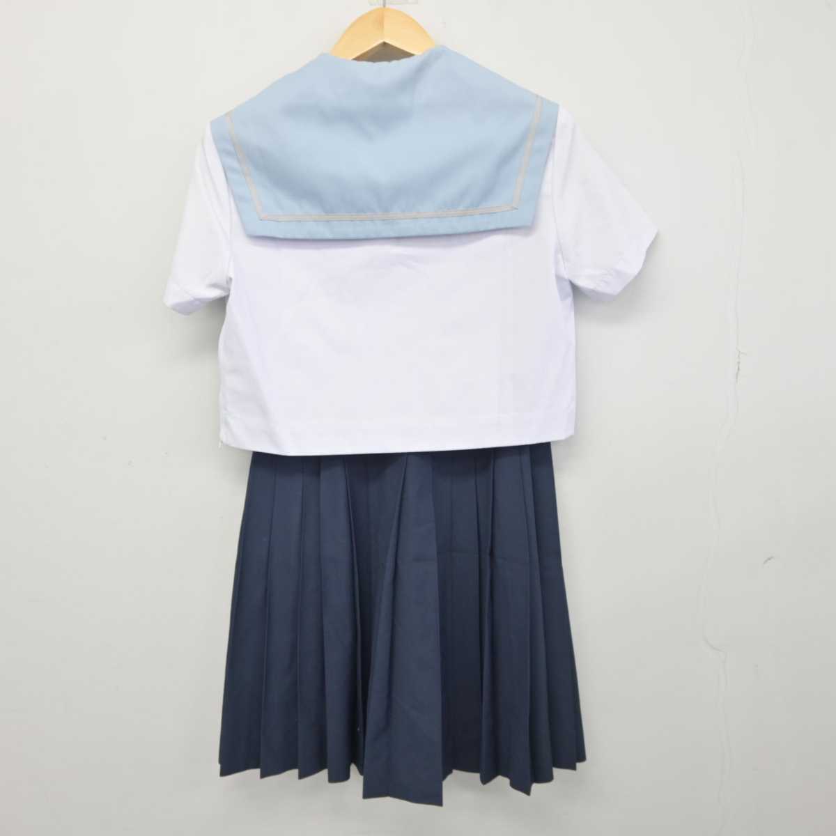 【中古】愛知県 西春高等学校 女子制服 2点 (セーラー服・スカート) sf045500