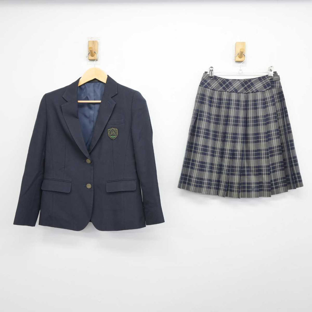 中古】東京都 目黒高等学校 女子制服 3点 (ブレザー・スカート