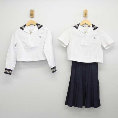 【中古】東京都 戸板女子高等学校 女子制服 3点 (セーラー服・セーラー服・スカート) sf045514