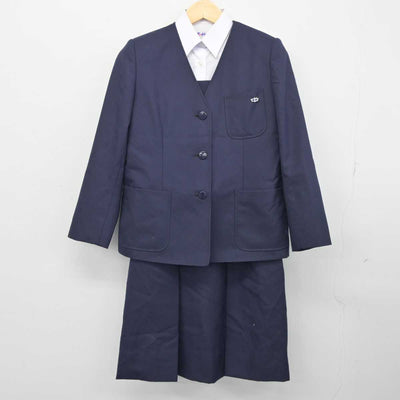 【中古】神奈川県 横浜市立鶴ケ峯中学校 女子制服 3点 (ブレザー・シャツ・ジャンパースカート) sf045524