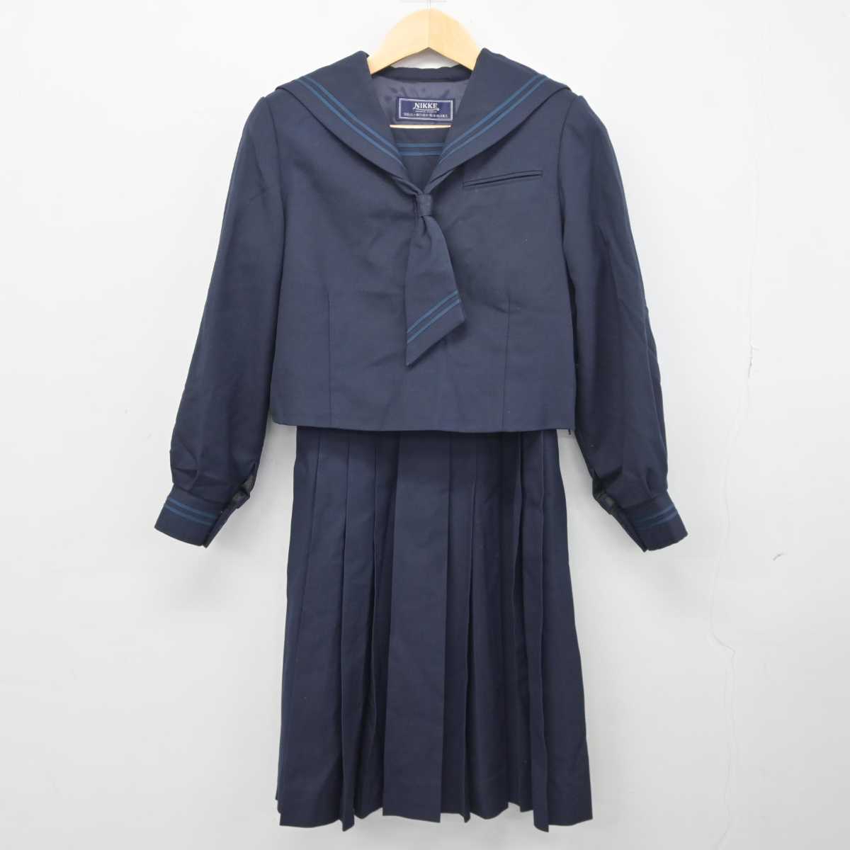 【中古】埼玉県 越谷市立光陽中学校 女子制服 3点 (セーラー服・ジャンパースカート) sf045531