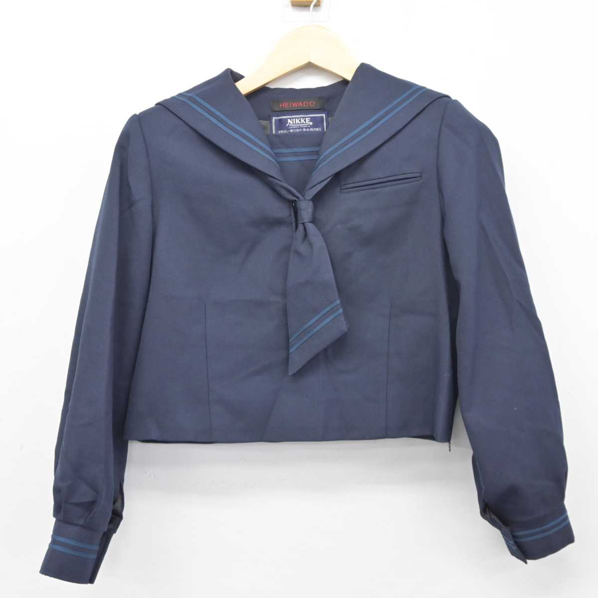 【中古】埼玉県 越谷市立光陽中学校 女子制服 3点 (セーラー服・ジャンパースカート) sf045531