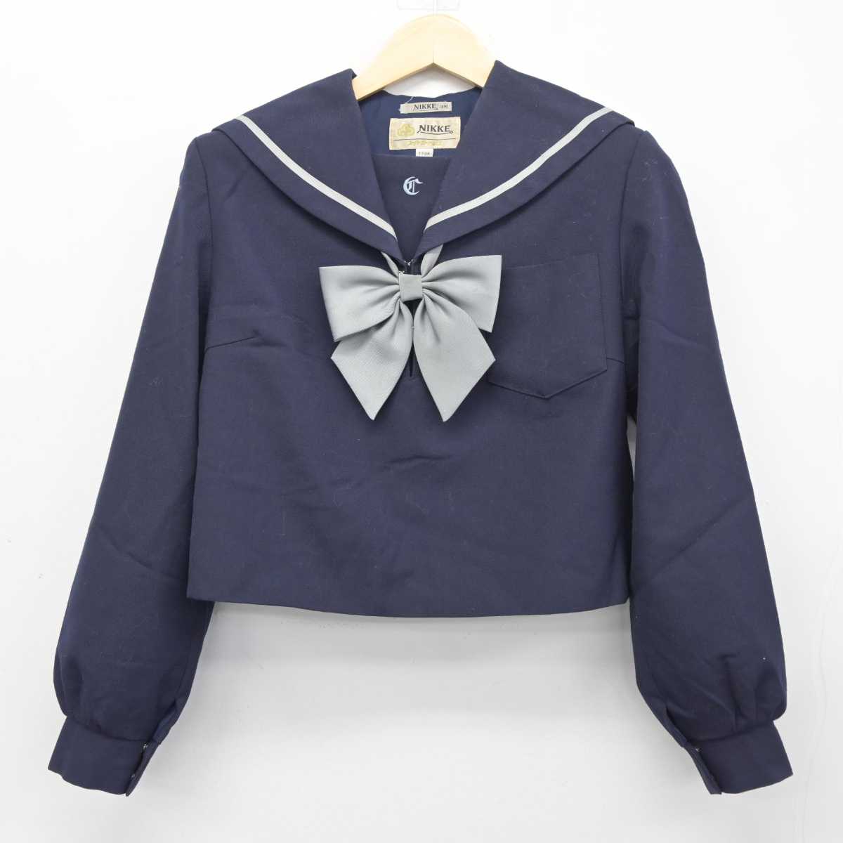 【中古】愛知県 知立高等学校 女子制服 3点 (セーラー服・スカート) sf045534