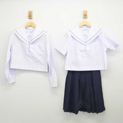 【中古】愛知県 知立高等学校 女子制服 3点 (セーラー服・スカート) sf045536