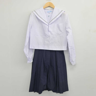 【中古】愛知県 知立高等学校 女子制服 3点 (セーラー服・スカート) sf045536