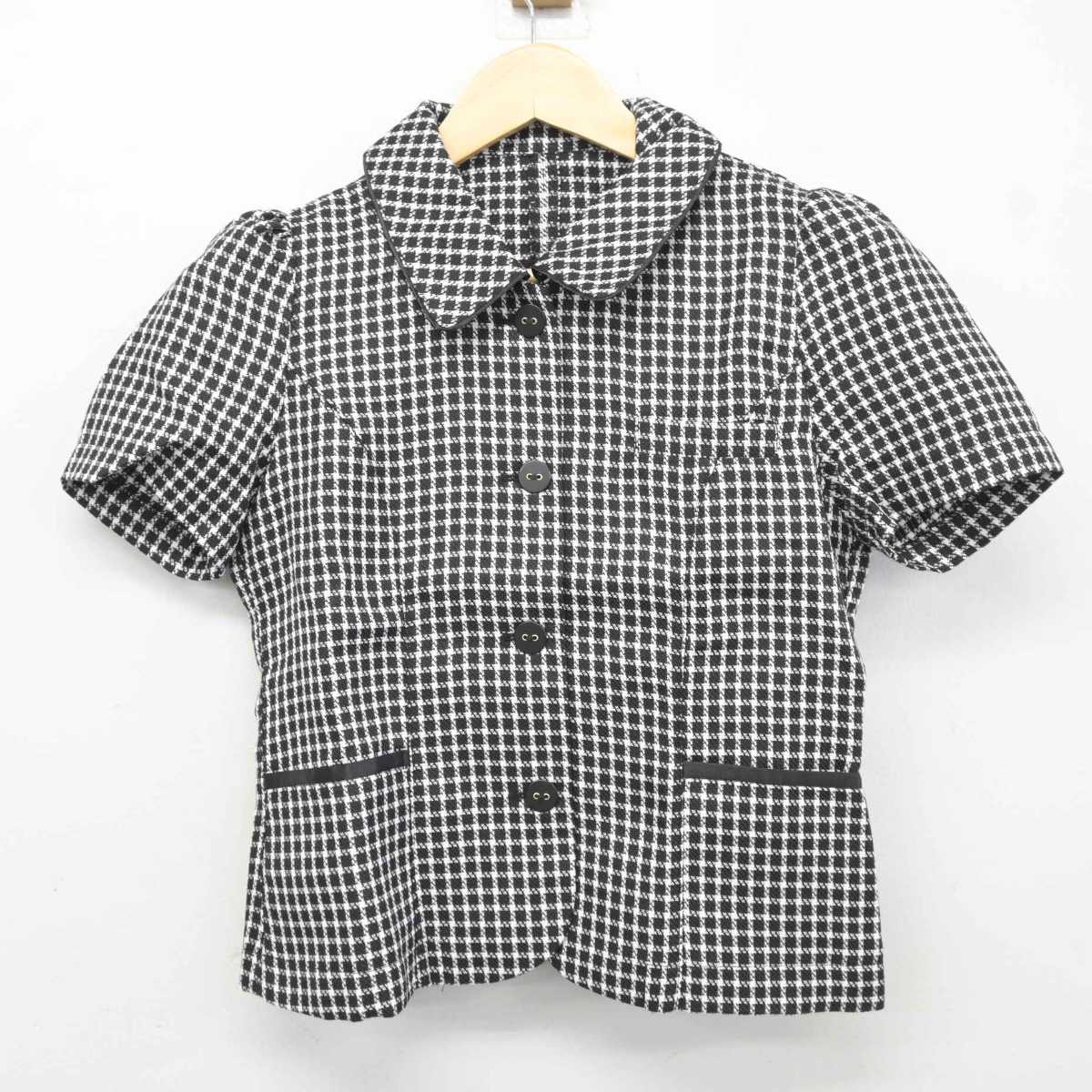 【中古】 事務服 女子制服 2点 (ベスト・シャツ) sf045547