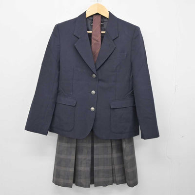 【中古】神奈川県 横須賀学院高等学校 女子制服 3点 (ブレザー・スカート) sf045551