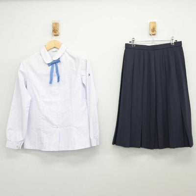 【中古】愛知県 名古屋南高等学校 女子制服 6点 (ブレザー・ベスト・シャツ・スカート) sf045553