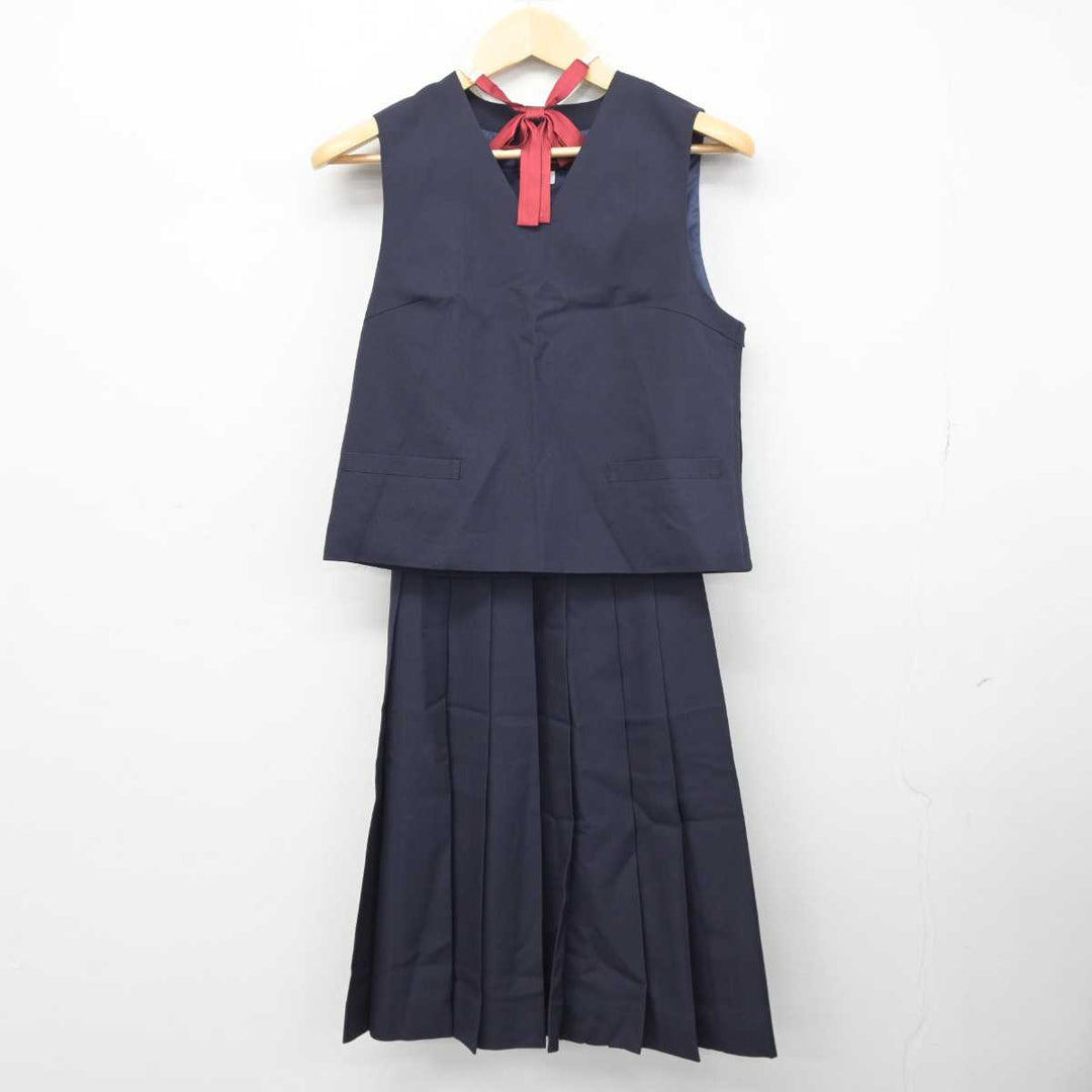 中古】群馬県 高崎市立高南中学校 女子制服 5点 (ブレザー