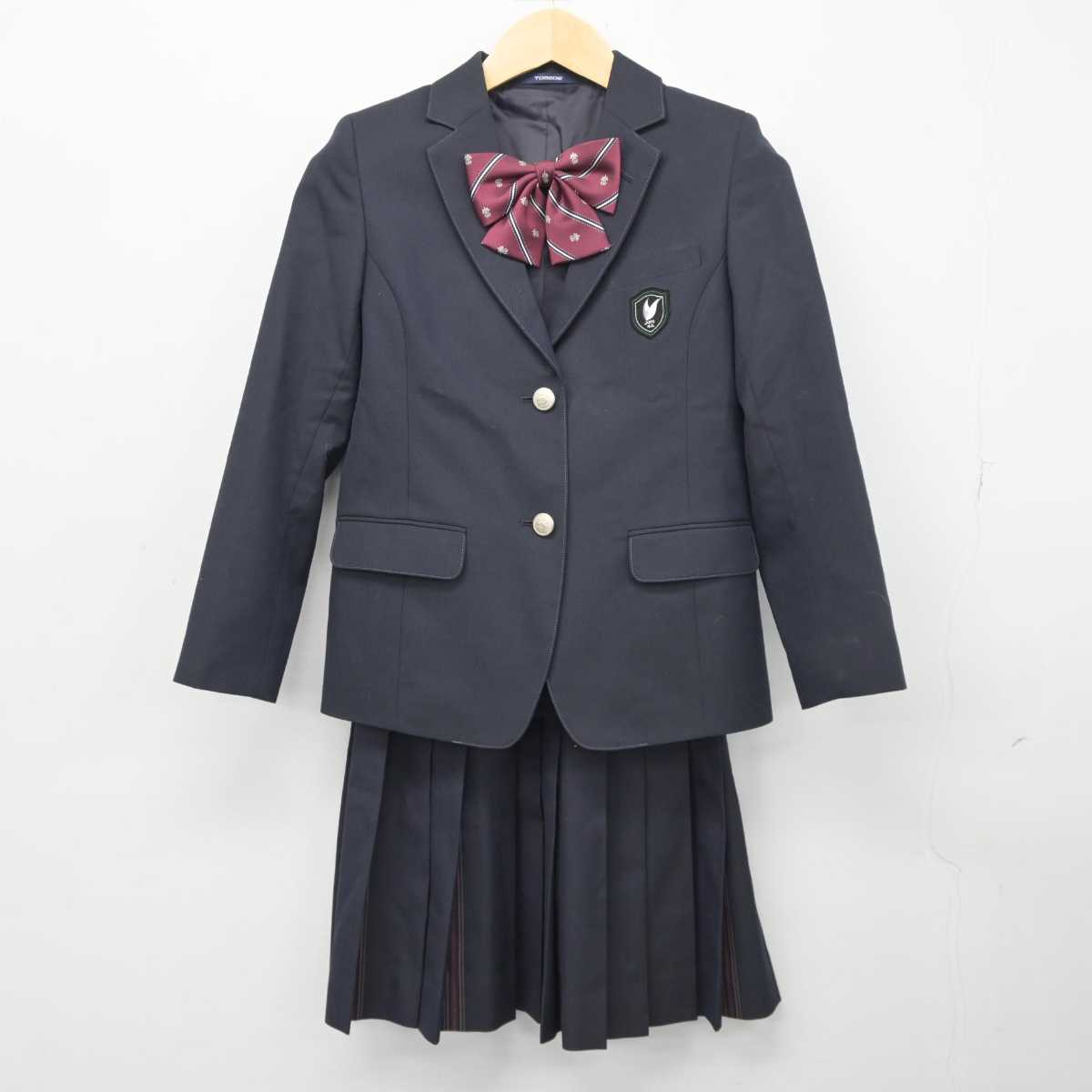 【中古】福岡県 福岡常葉高等学校 女子制服 5点 (ブレザー・ベスト・スカート) sf045560