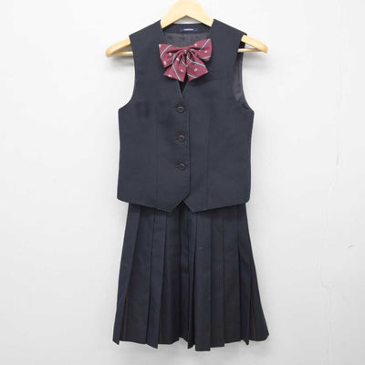 【中古】福岡県 福岡常葉高等学校 女子制服 5点 (ブレザー・ベスト・スカート) sf045560