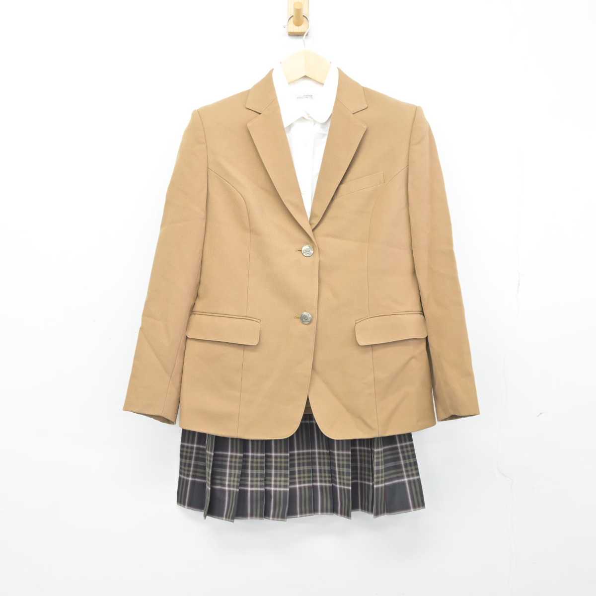 【中古】宮崎県 日向学院高等学校 女子制服 3点 (ブレザー・シャツ・スカート) sf045569