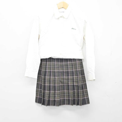 【中古】宮崎県 日向学院高等学校 女子制服 3点 (ブレザー・シャツ・スカート) sf045569