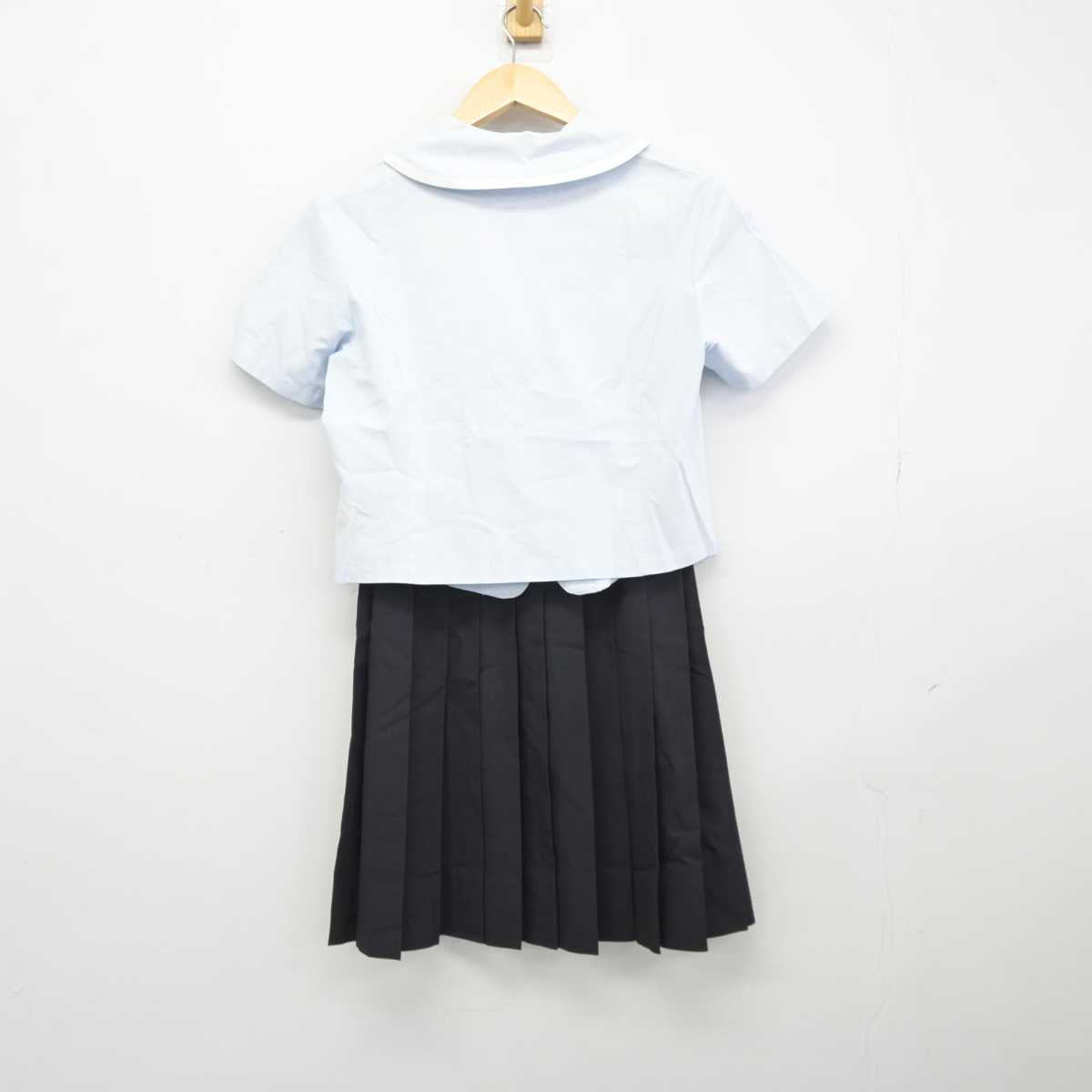 【中古】宮崎県 日向学院高等学校 女子制服 2点 (シャツ・スカート) sf045572