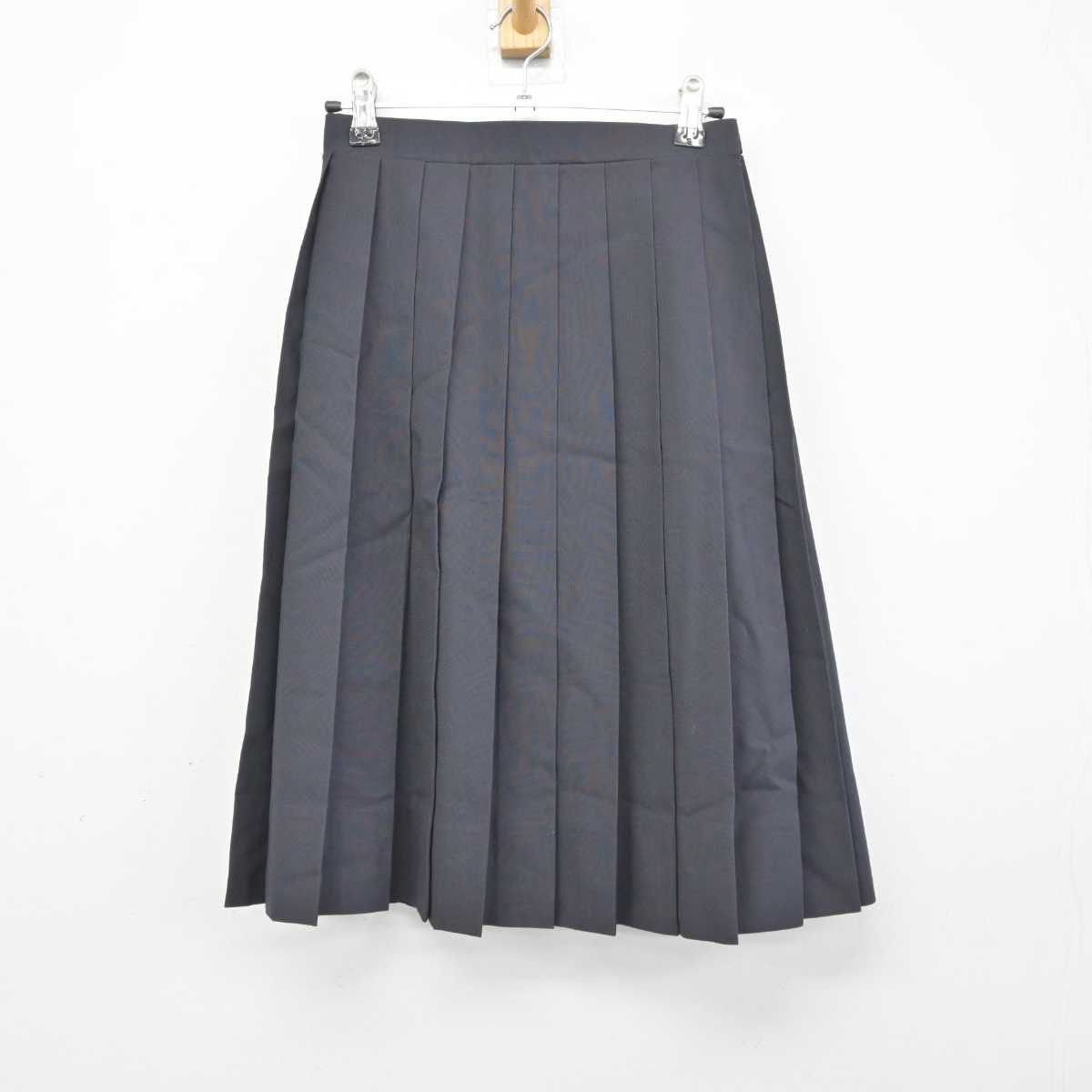 【中古】宮崎県 日向学院高等学校 女子制服 2点 (シャツ・スカート) sf045572