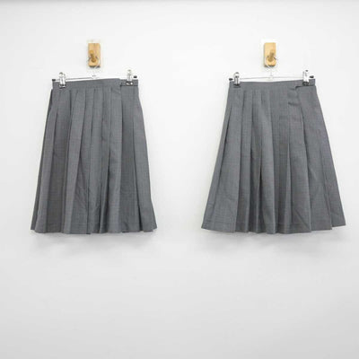 【中古】埼玉県 埼玉栄中学校 女子制服 2点 (スカート) sf045583