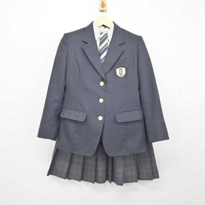 【中古】茨城県 土浦工業高等学校 女子制服 4点 (ブレザー・シャツ・スカート) sf045593