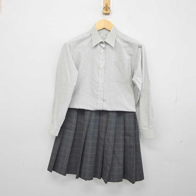 【中古】茨城県 土浦工業高等学校 女子制服 4点 (シャツ・シャツ・スカート) sf045594