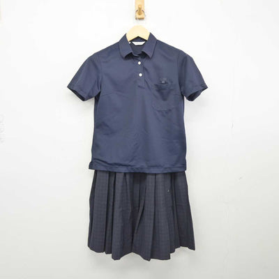 【中古】福岡県 松山中学校 女子制服 3点 (シャツ・シャツ・スカート) sf045601