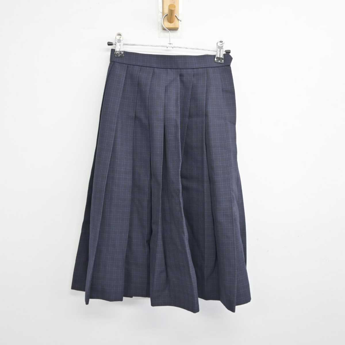 【中古】福岡県 松山中学校 女子制服 4点 (ブレザー・シャツ・スカート) sf045603