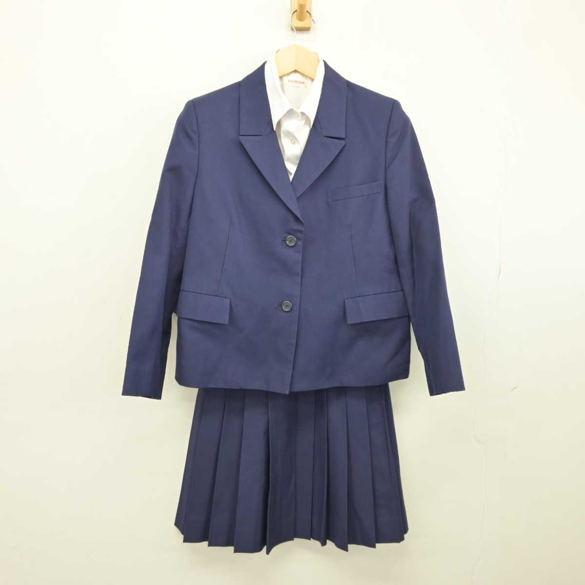 【中古】京都府 京都女子高等学校 女子制服 3点 (ブレザー・シャツ・スカート) sf045604