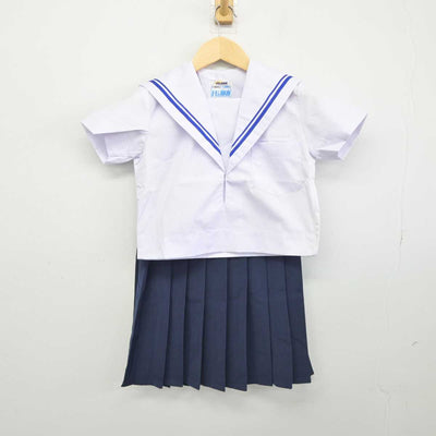 【中古】 学校名不明 女子制服 2点 (セーラー服・スカート) sf045607