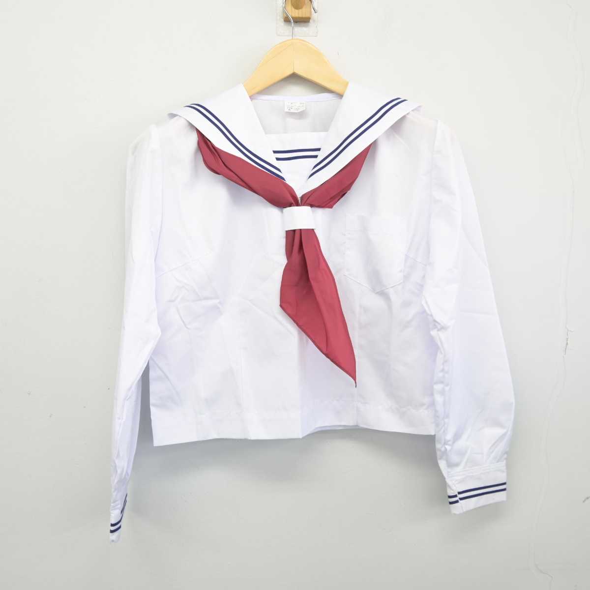 【中古】 学校名不明 女子制服 3点 (セーラー服・スカート) sf045610