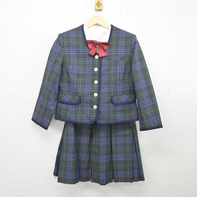 【中古】秋田県 大館桂高等学校/旧制服 女子制服 5点 (ブレザー・ニットベスト・シャツ・スカート) sf045622