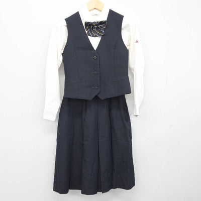 【中古】香川県 飯山高等学校 看護科 女子制服 5点 (ブレザー・シャツ・ベスト・スカート) sf045631