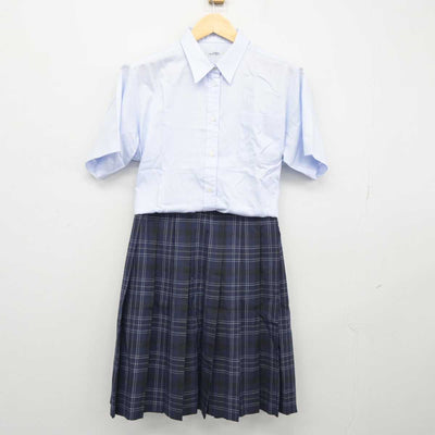 【中古】千葉県 興学社高等学院 女子制服 2点 (シャツ・スカート) sf045635