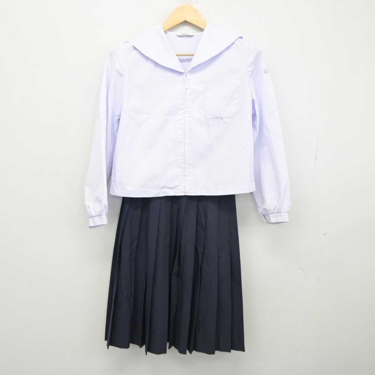 【中古】富山県 速星中学校  女子制服 3点 (セーラー服・スカート) sf045640